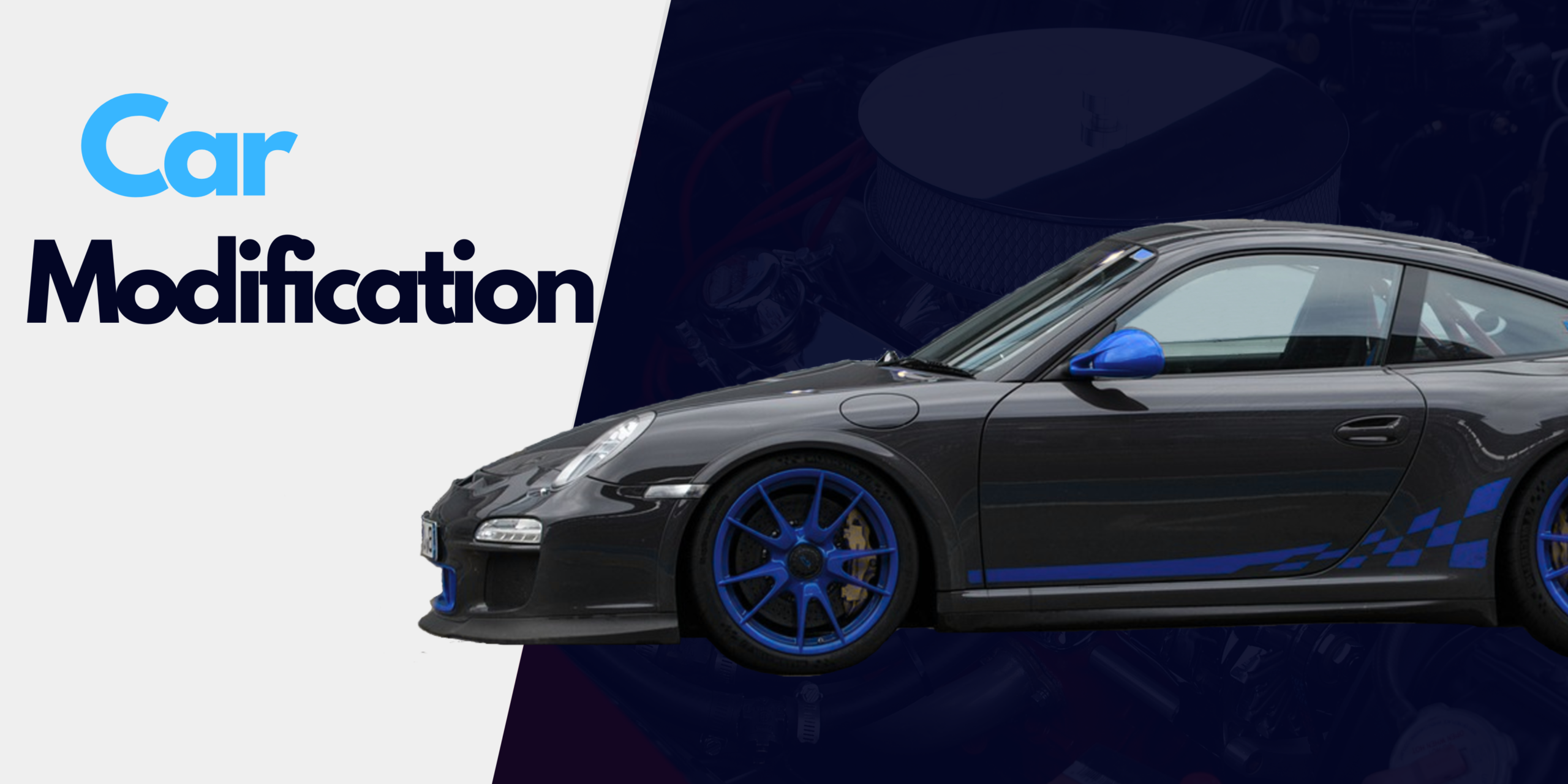 Red and black Modern Car Repair Banner