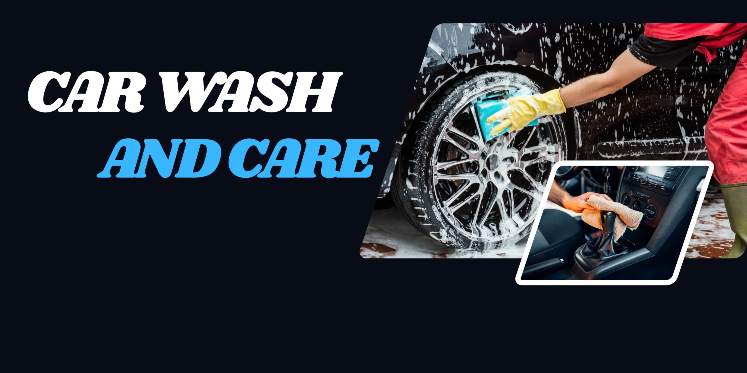 White Blue Modern Car Wash Banner (6)