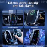 Car Wireless Charging Ambient Light  Phone Holder - Image 2