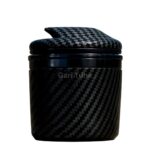 Portable Mini Carbon Fiber LED Ashtray - Image 2