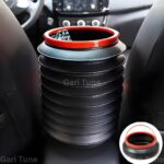 Foldable space saving and Portable  hanging  car trash Bin