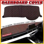 MY Red Check Anti Slip 5D Car Dashboard Cover