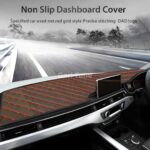 MY Red Check Anti Slip 5D Car Dashboard Cover - Image 2