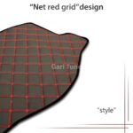 MY Red Check Anti Slip 5D Car Dashboard Cover - Image 3
