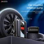 Yesido VC04 Car PortableMultifunctional Wireless Air Pump Inflator Pump -(4000mAh)