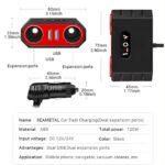 Car Cigarette Lighter Adapter Dual USB LED Fast Charger - Image 4