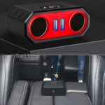 Car Cigarette Lighter Adapter Dual USB LED Fast Charger - Image 2