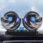360 Degree Rotating Car Dashboard  Electric Cooling Fan - Image 2