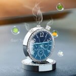 Car Clock With Air Freshener Dashboard Showpiece