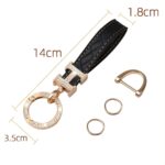 Luxury Designer Style H Keychain key Ring - Image 5