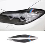 2pcs Carbon Fiber Auto Headlight Sticker