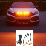 4pcs LED Stylish Front Grill Running Lights For Car