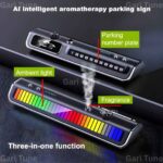 Multifunctional Itelligent Spray Diffuser Car Fragrance Number Plate With Colorful Ambient Light