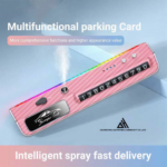 Multifunctional Itelligent Spray Diffuser Car Fragrance Number Plate With Colorful Ambient Light - Image 2