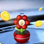 1 Pcs Flower  Rotatable Solar Air freshener