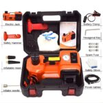 Car Electric Hydraulic Floor Jack, Tire Inflator Pump and LED Flashlight (12V 5Ton) - Image 3