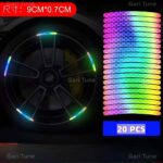Colorful Car Wheel Reflective Sticker (20Pieces set)