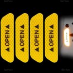 Universal Car Door Safety Warning Mark Stickers (4 Pcs) - Image 3