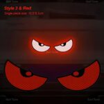 Car Night Driving  Cat Eye Reflective Sticker (2 PCS)