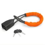 Car Steering Wheel Lock With Seat Belt Socket Steel Rope - Image 5
