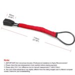 Car Steering Wheel Lock With Seat Belt Socket Steel Rope - Image 3