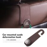 Car Seat Headrest Portable Suede Hook ( 1Pcs ) - Image 2
